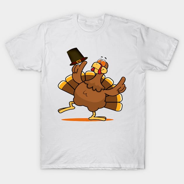 Happy Thanksgiving Turkey Day Funny Gift T-Shirt by karascom